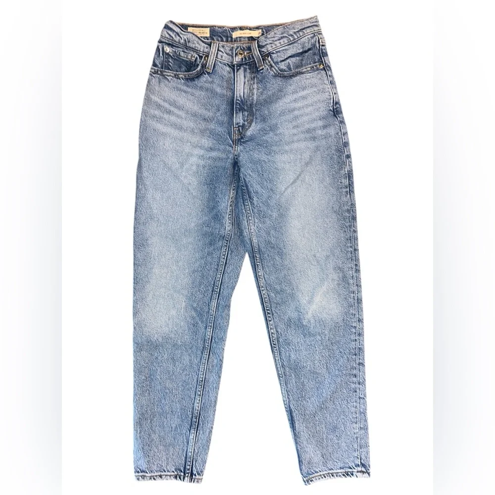 Levi's Blue Cropped Ankle Jeans Relaxed Fit 80’s Mom Jean - Picture 3 of 5